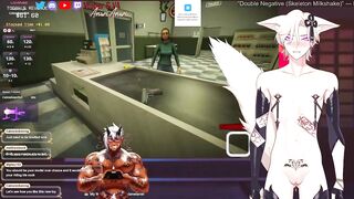 FtM vtuber gooning in japanese convenience store raw sloppy fuck