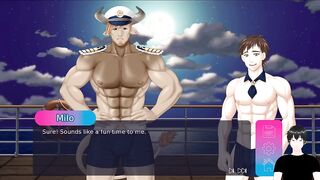 Furry captain grunts deeply while bareback destroying tight hole in hardcore yaoi gameplay
