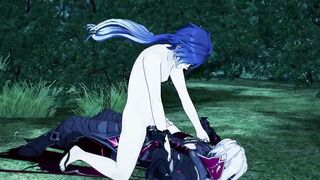 Genshin Impact bares his ass for Flins gay hentai debauchery