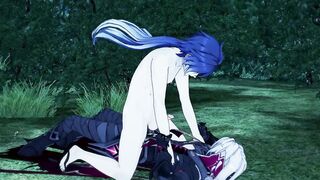 Genshin Impact bares his ass for Flins gay hentai debauchery
