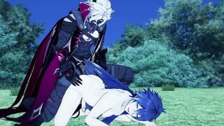 Genshin Impact bares his ass for Flins gay hentai debauchery