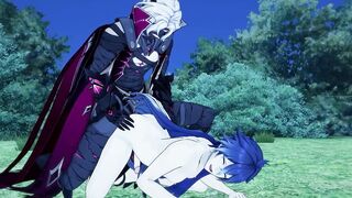 Genshin Impact bares his ass for Flins gay hentai debauchery