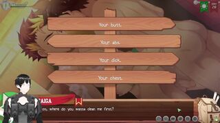 Gay camp buddy Taiga gets fucked raw while playing games hentai hardcore