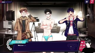 Bara anime yaoi gets destroyed by big cock Poseidon gushing creampie