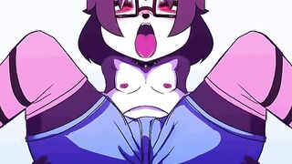 Femboy Furry Gets Ripped Pants and Pounded in Panda Bussy