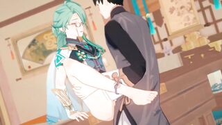 Baizhu fucked raw destroying Genshin Impact gay hentai sex