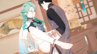 Baizhu fucked raw destroying Genshin Impact gay hentai sex