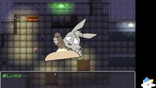 Rabbit gobbles hyena cum until his ass gapes raw and dripping