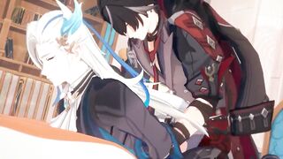 Wriothesley wrecks Neuvillette raw tight anal Genshin Impact yaoi