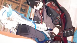 Wriothesley wrecks Neuvillette raw tight anal Genshin Impact yaoi
