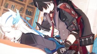 Wriothesley wrecks Neuvillette raw tight anal Genshin Impact yaoi