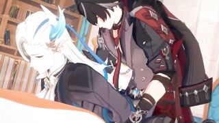 Wriothesley wrecks Neuvillette raw tight anal Genshin Impact yaoi