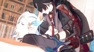 Wriothesley wrecks Neuvillette raw tight anal Genshin Impact yaoi