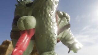 Fortnite Hybrid Gets Ass Shake with Big Furry Dick