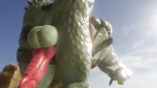 Fortnite Hybrid Gets Ass Shake with Big Furry Dick