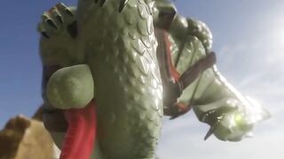Fortnite Hybrid Gets Ass Shake with Big Furry Dick