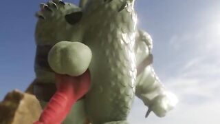 Fortnite Hybrid Gets Ass Shake with Big Furry Dick