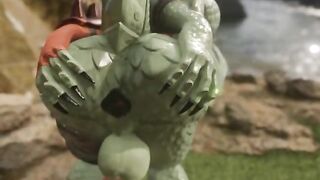 Fortnite Hybrid Gets Ass Shake with Big Furry Dick