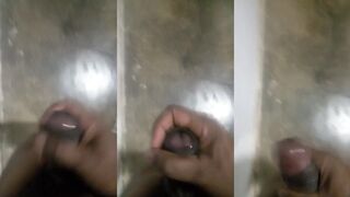 Solo Asian gay BBC daddy cuckold big black cock choking chubby asian
