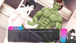 Big Goblin destroys Harsei hardcore yaoi gameplay creampie bareback