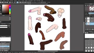 Dick Doodles pt 2 big black cock gay cartoon hentai yaoi anime