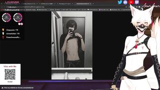 Femboy VTuber face ruined while jerking off live on Twitch