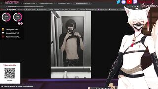 Femboy VTuber face ruined while jerking off live on Twitch