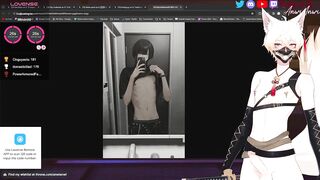 Femboy VTuber face ruined while jerking off live on Twitch