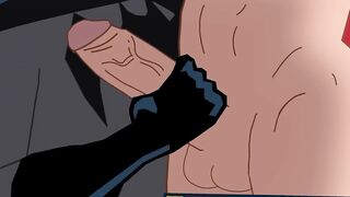 Batman X Superman Dawn of Bareback Hulking Muscles