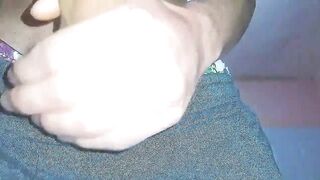 Hot anime boy stroking his thick cock to rough orgasm