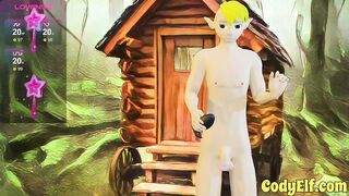 Elf Twink Gets Stretched Outside With Bubble Butt Toy