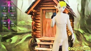 Elf Twink Gets Stretched Outside With Bubble Butt Toy