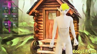 Elf Twink Gets Stretched Outside With Bubble Butt Toy