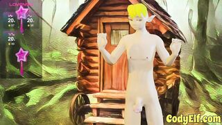 Elf Twink Gets Stretched Outside With Bubble Butt Toy