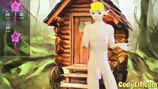 Elf Twink Gets Stretched Outside With Bubble Butt Toy