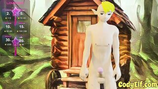 Elf Twink Gets Stretched Outside With Bubble Butt Toy
