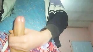 Beautiful boy masturbates until he's destroyed by thick cum