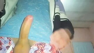 Beautiful boy masturbates until he's destroyed by thick cum