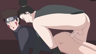 Shikamaru Wrecks Kiba in Brutal Gay Yaoi Fuck Fest