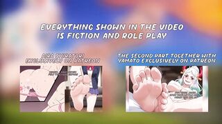 Yamato gets wrecked by samurai feet