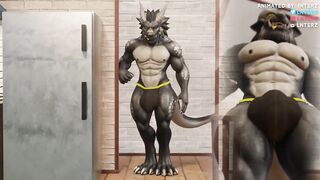 Dragon Roommate's Raging Growth Stretches POV Big Dick