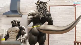 Dragon Roommate's Raging Growth Stretches POV Big Dick