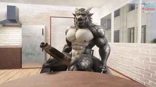 Dragon Roommate's Raging Growth Stretches POV Big Dick