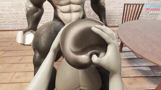Dragon Roommate's Raging Growth Stretches POV Big Dick