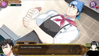 Rald Schwarz x Tomoki Part 5 Full service gameplay Big Boss pounding until he creampies