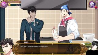 Rald Schwarz x Tomoki Part 5 Full service gameplay Big Boss pounding until he creampies