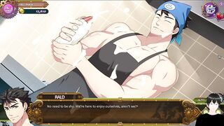 Rald Schwarz x Tomoki Part 5 Full service gameplay Big Boss pounding until he creampies