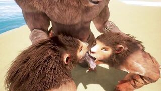 Double Furry Blowjob Minotaur Big Cock Yiffed Raw