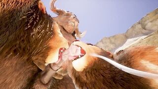 Double Furry Blowjob Minotaur Big Cock Yiffed Raw