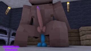 My First Dildo Stretch Milk in Minecraft Gay Latin Lover